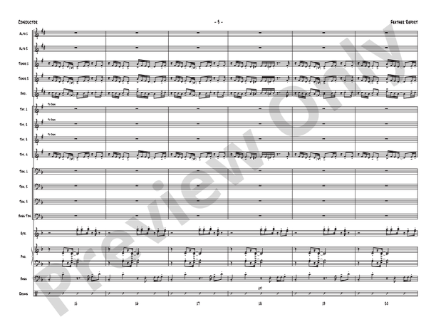 Feather Report - Jazz Ensemble Conductor Score & Parts(Digital Download)