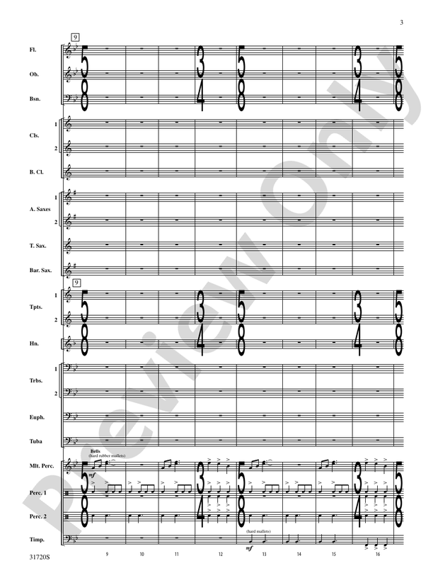 Pony Express - Concert Band Conductor Score & Parts (Digital Download)
