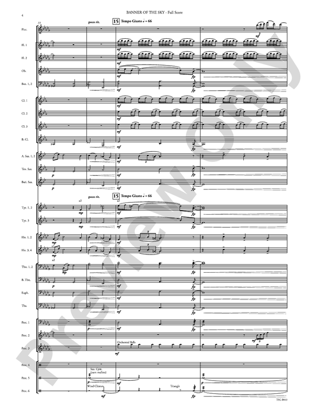 Banner of the Sky - Concert Band Conductor Score & Parts (Digital Download)