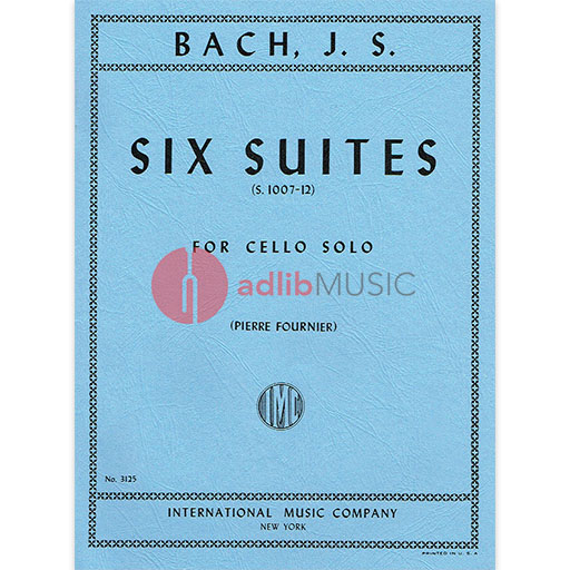6 Suites BWV 1007-1012 - for Cello Solo - Johann Sebastian Bach - Cello IMC Cello Solo