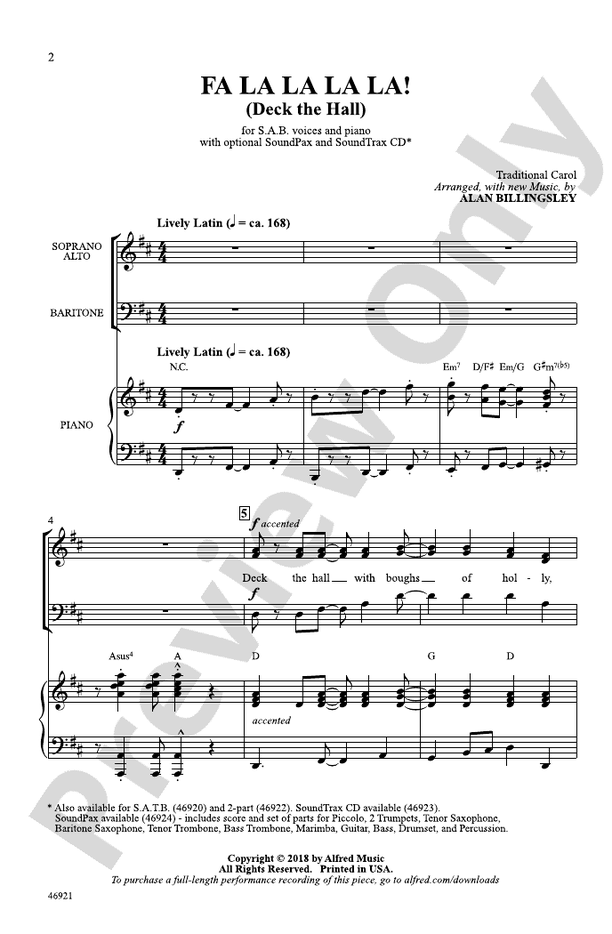Fa La La La La! – SAB Choral Octavo (Digital Download)