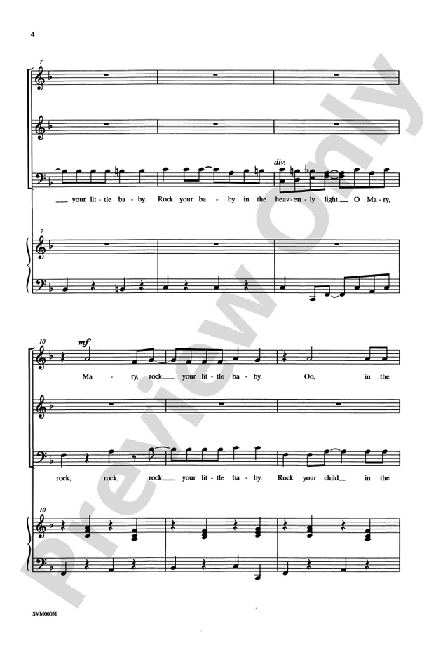 Mary, Mary – SAB Choral Octavo (Digital Download)