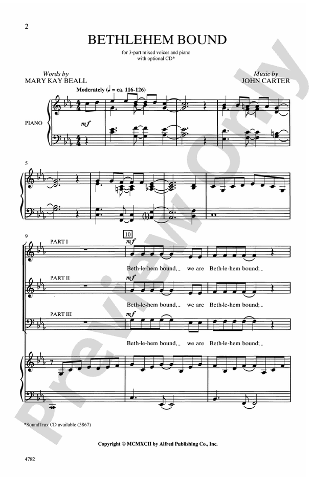 Bethlehem Bound – 3-Part Mixed Choral Octavo (Digital Download)