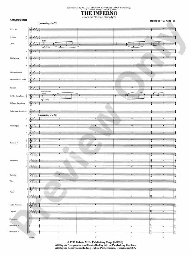 The Inferno - Concert Band Conductor Score & Parts (Digital Download)