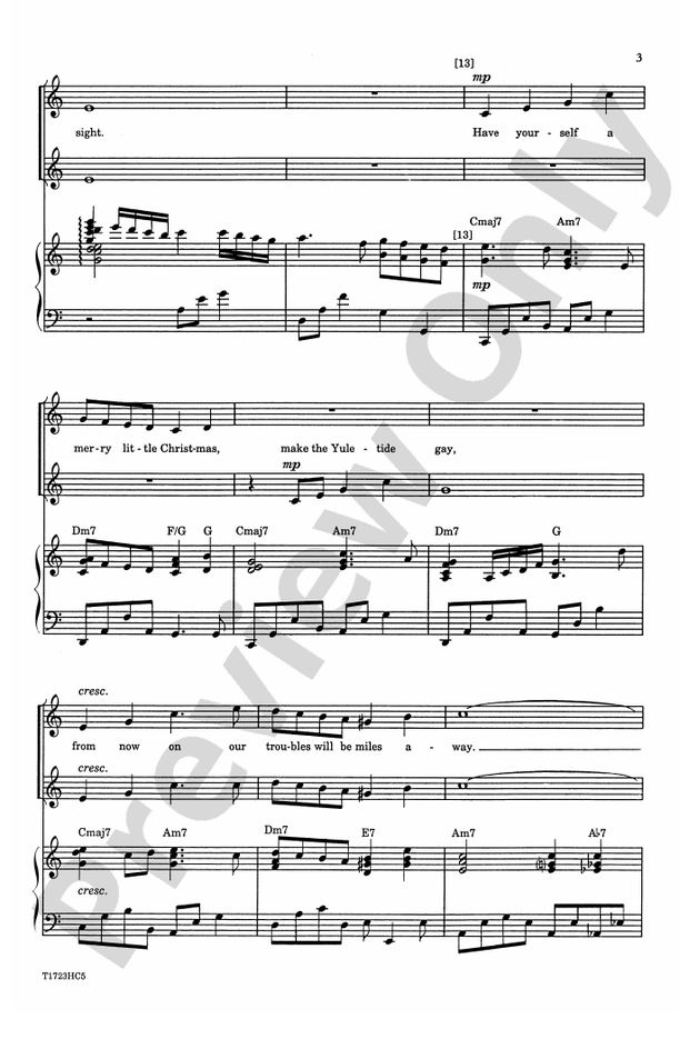 Have Yourself a Merry Little Christmas – 2-Part Choral Octavo (Digital Download)
