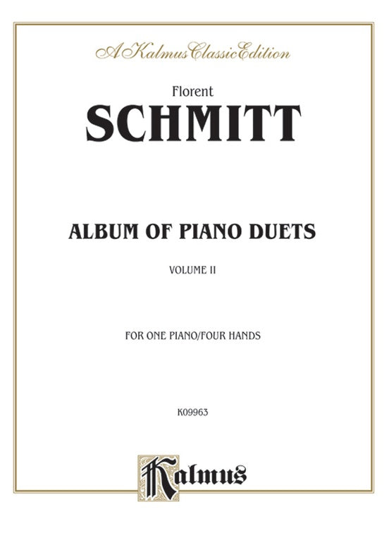 Schmitt - Album of Piano Duets, Volume II - 1 Piano, 4 Hands (Digital Download)
