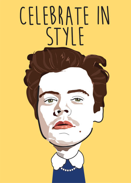 Greeting Card Celebrate in Style Harry Styles