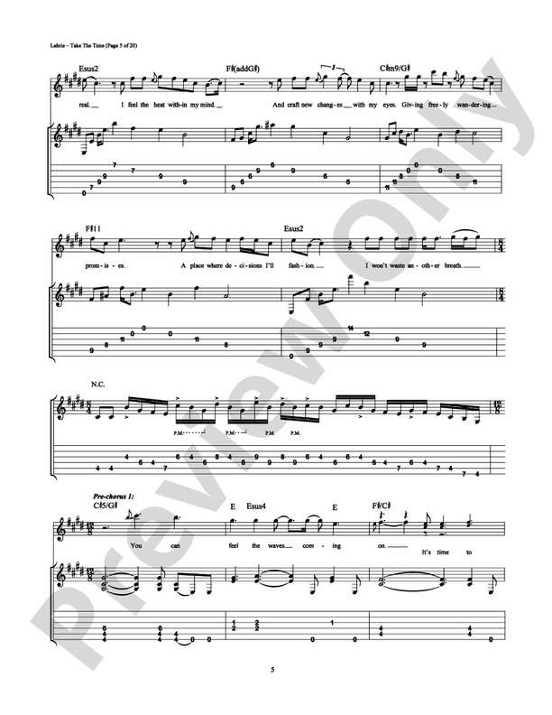 Take The Time - Guitar TAB (Digital Download)