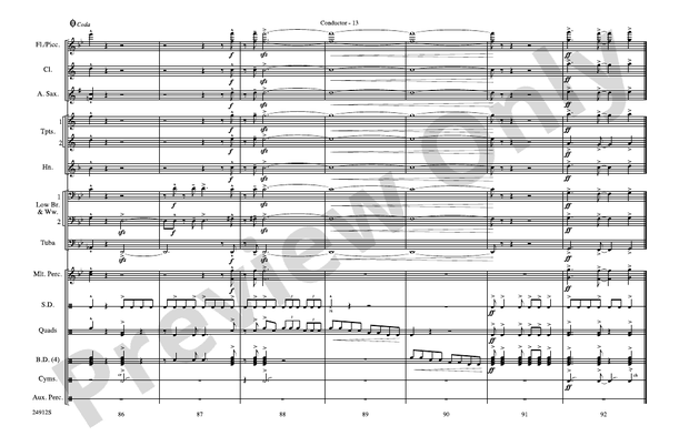 Fiesta Bahia – Marching Band Conductor Score & Parts (Digital Download)