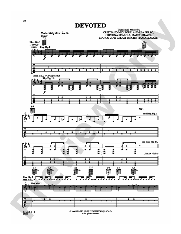 Devoted - Guitar TAB (Digital Download)