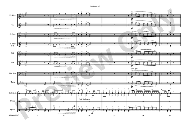 Jumpin' Jack Flash (Arr.Jerry Burns) – Marching Band Conductor Score & Parts (Digital Download)
