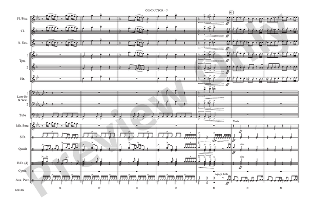 Love Rollercoaster – Marching Band Conductor Score & Parts (Digital Download)