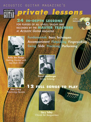 Acoustic Guitar Magazine's Private Lessons - 24 In-Depth Lessons, 12 Full Songs to Play Book/2-CD Pack - Guitar Various Authors String Letter Publishing Guitar TAB /CD