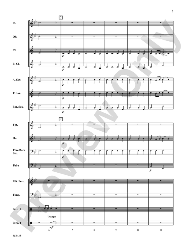Autumn (from The Four Seasons) - Concert Band Conductor Score & Parts (Digital Download)