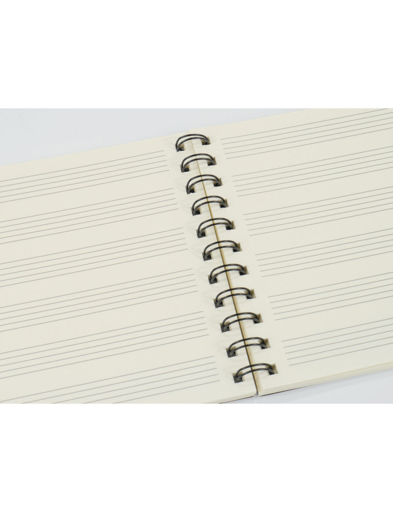 A5 Spiral Notebook Black with White Keyboard