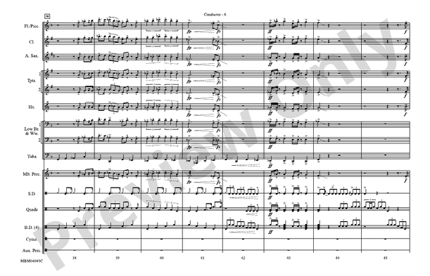 The Pink Panther – Marching Band Conductor Score & Parts (Digital Download)