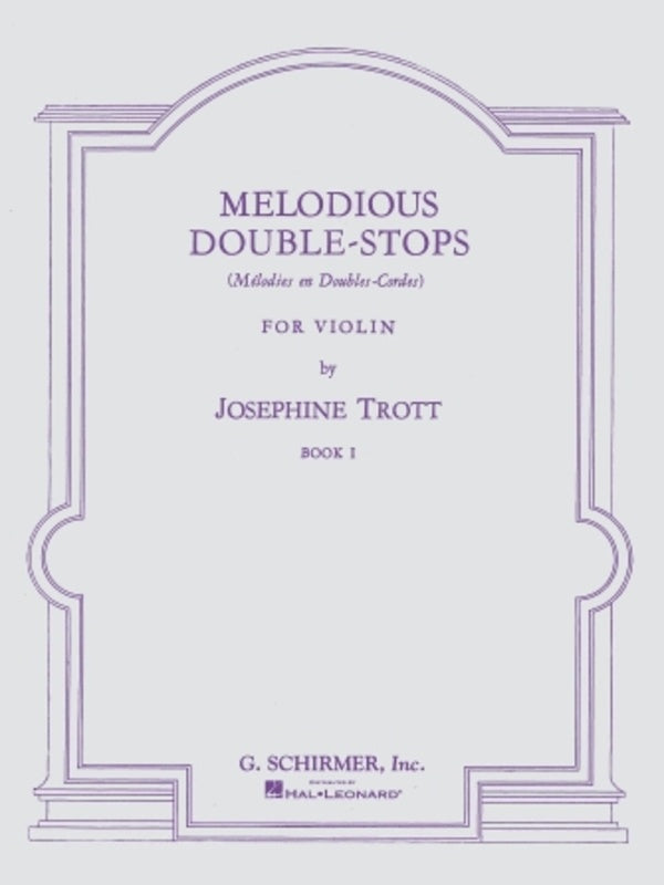 Trott - Melodious Double Stops Book 1 - Violin Schirmer 50327290