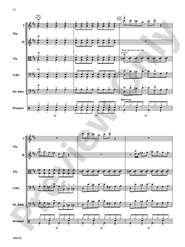Rockin' 67 Blues - String Orchestra Conductor Score & Parts (Digital Download)