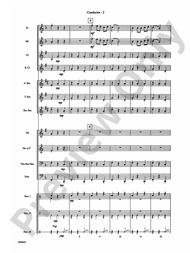 Christmas in Mexico - Concert Band Conductor Score & Parts (Digital Download)