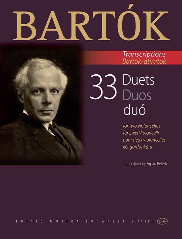 33 DUOS ARR FOR 2 CELLOS [PLAYING SCORE] - BARTOK - CELLO - EMB