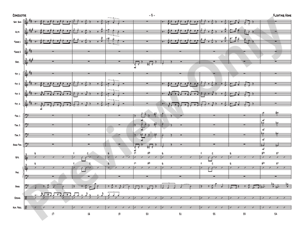 Floating Home - Jazz Ensemble Conductor Score & Parts(Digital Download)