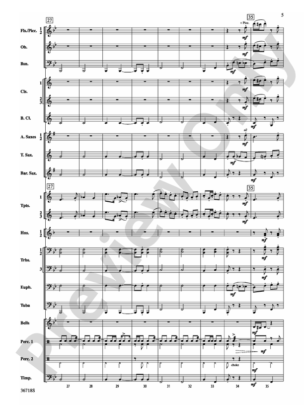 Clown Act - Concert Band Conductor Score & Parts (Digital Download)