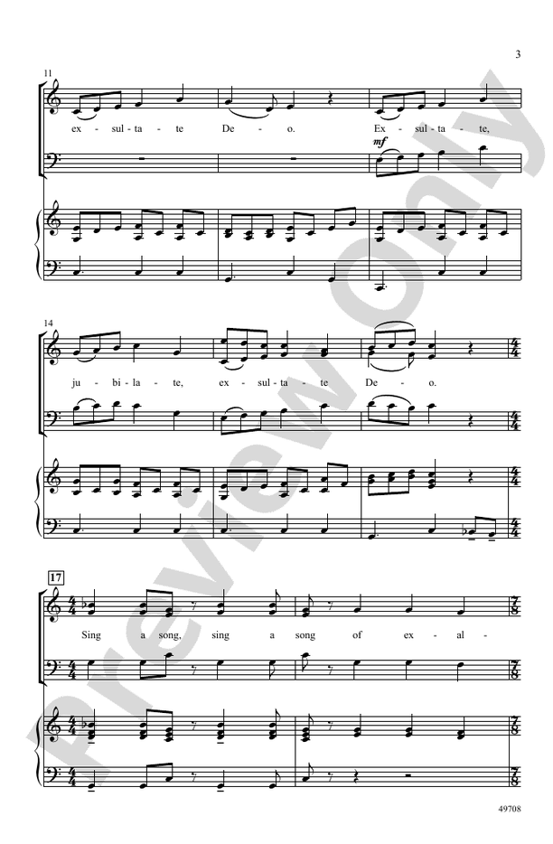 Exsultate in Seven - SAB Choral Octavo (Digital Download)