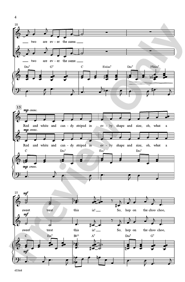 Candy Cane Lane – SSA Choral Octavo (Digital Download)