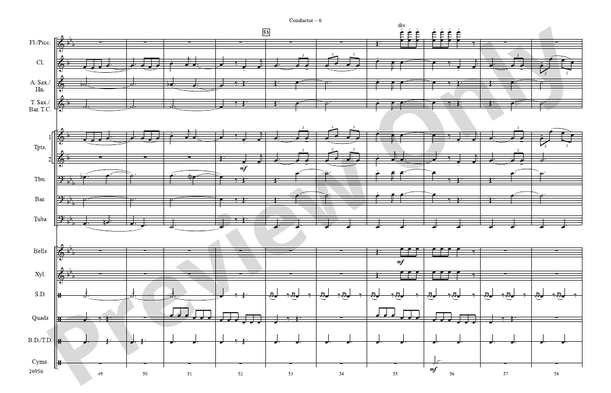 Superman Theme – Marching Band Conductor Score & Parts (Digital Download)