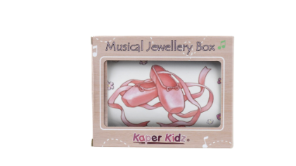 Ballet Jewellery Box Pink Ballet Shoes Dome Shaped