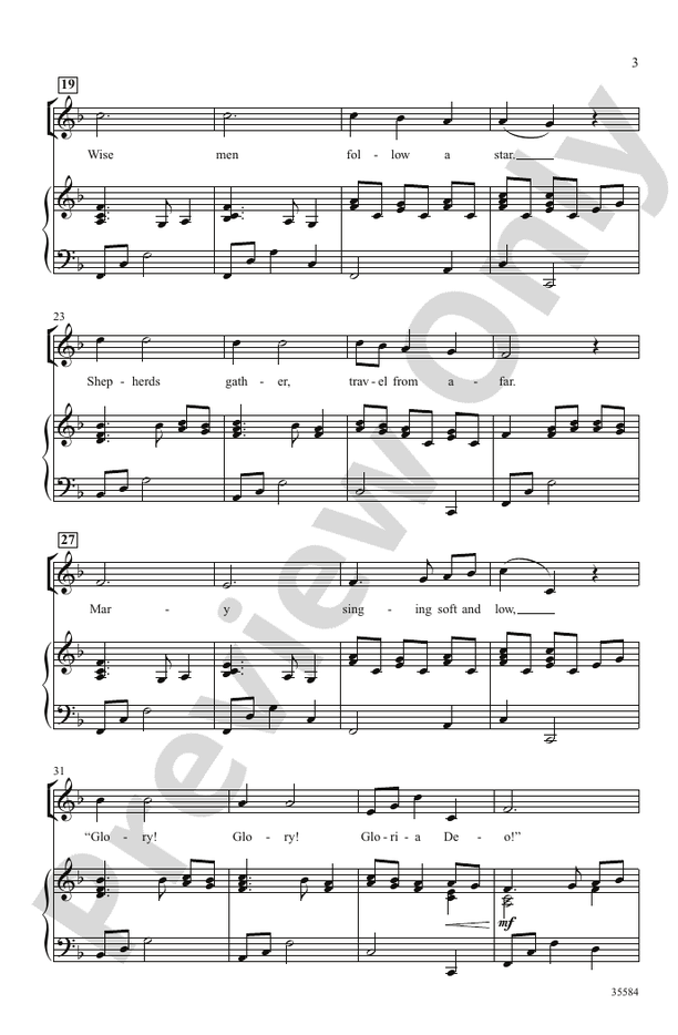 A Christmas Canon - 3-Part, any combination Choral Octavo (Digital Download)