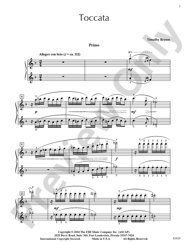 Toccata - DSM-DE1029 - Piano (Digital Download)