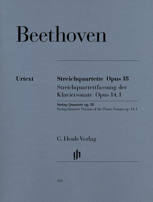 String Quartets Op 18 Nos 1-6 and Op 14 No 1