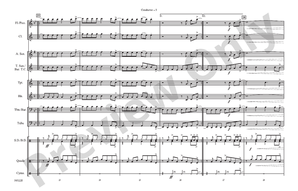 Any Way You Want It (Arr. Jerry Burns) – Marching Band Conductor Score & Parts (Digital Download)