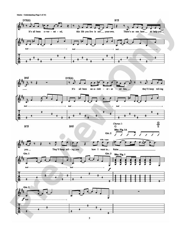 Understanding - Guitar TAB (Digital Download)