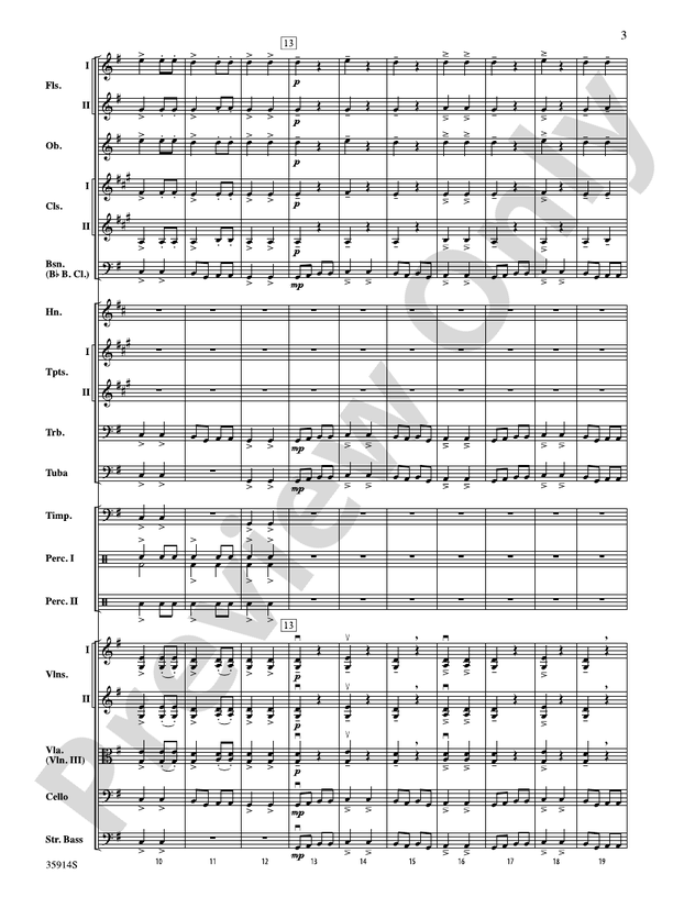 Sword Dance – Full Orchestra Conductor Score & Parts (Digital Download)