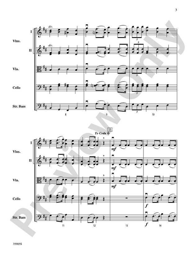 Coronation – String Orchestra Conductor Score & Parts (Digital Download)