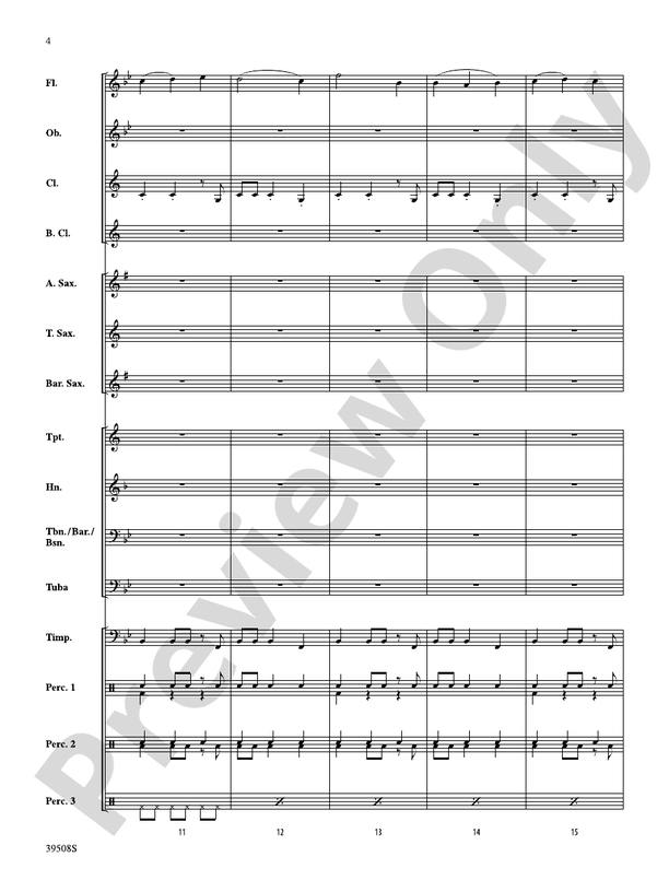 Bring Your Drums, Jeanette, Isabella - Concert Band Conductor Score & Parts (Digital Download)