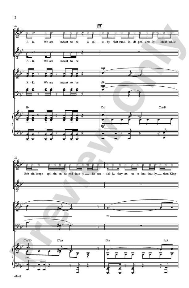My Shot – SATB Choral Octavo (Digital Download)