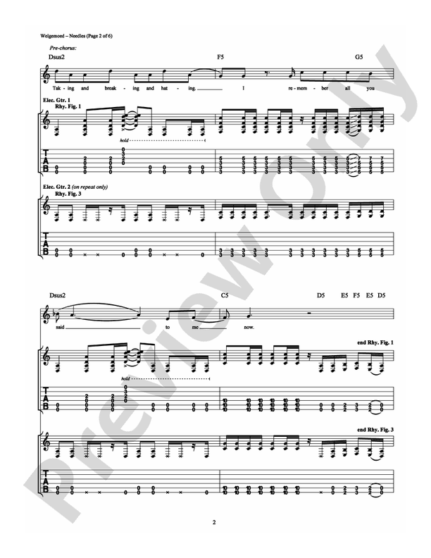Needles - Guitar TAB (Digital Download)