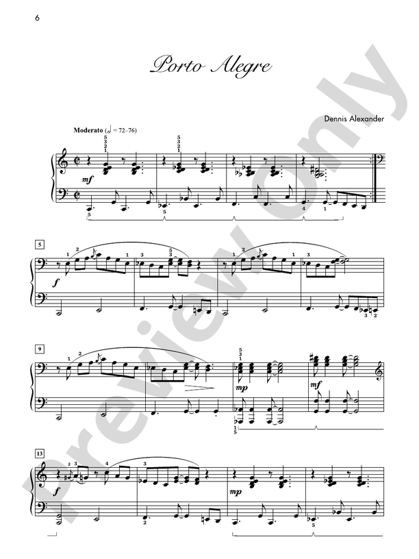 Porto Alegre - Piano Solo (Digital Download)