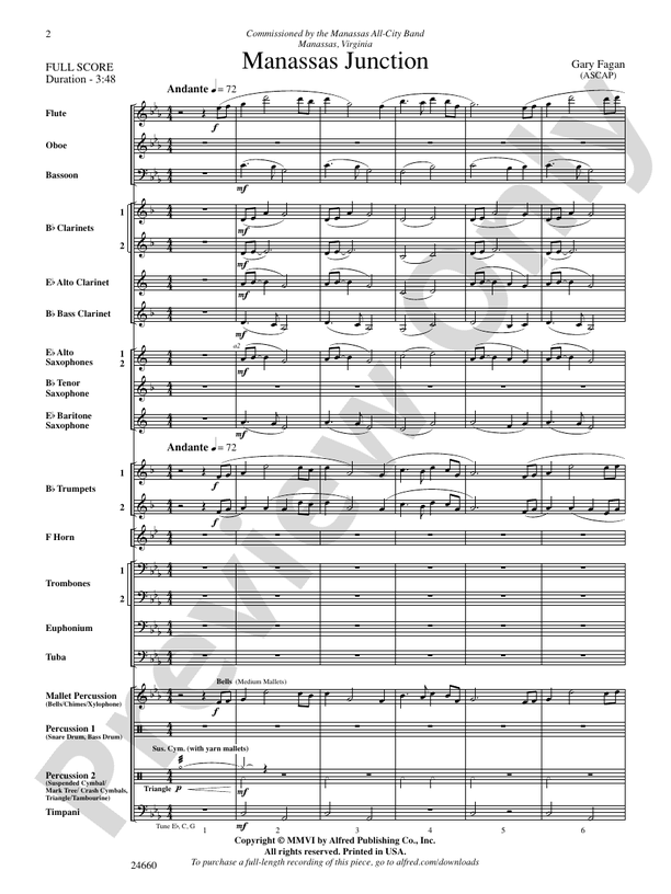 Manassas Junction - Concert Band Conductor Score & Parts (Digital Download)
