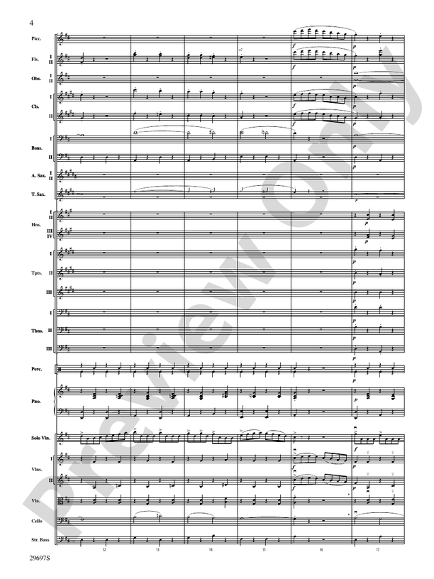 Fiddle-Faddle for Soloist and Full Orchestra – Full Orchestra Conductor Score & Parts (Digital Download)