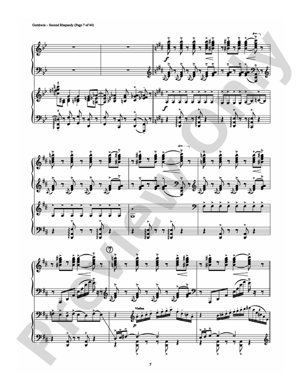 Second Rhapsody - 2 Pianos, 4 Hands (Digital Download)