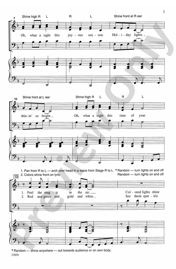 Holiday Lights – 3-Part Mixed (with Opt. Flashlight Choreography) Choral Octavo (Digital Download)