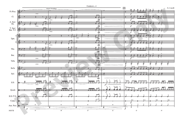 Finale (Don't Feed the Plants) – Marching Band Conductor Score & Parts (Digital Download)