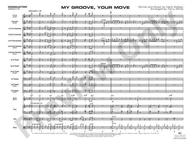 My Groove, Your Move – Jazz Ensemble Conductor Score & Parts (Digital Download)