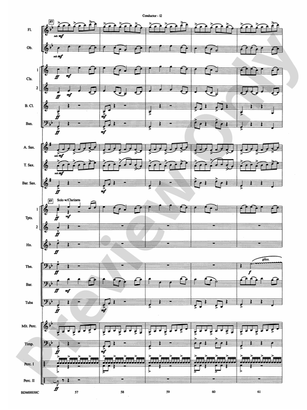 The Great Locomotive Chase - Concert Band Conductor Score & Parts (Digital Download)
