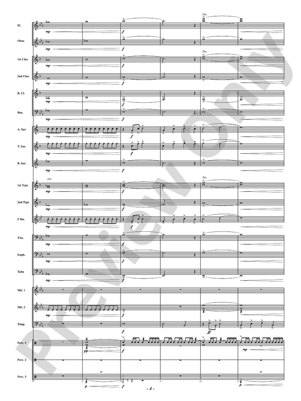 Flying Fortress - A Fanfare for Band - Concert Band Conductor Score & Parts (Digital Download)