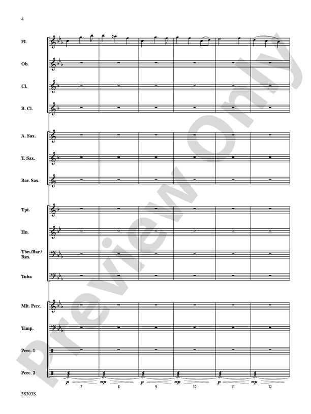Ghost Ship - Concert Band Conductor Score & Parts (Digital Download)